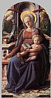 Famous Madonna Paintings - Madonna and Child Enthroned with Two Angels